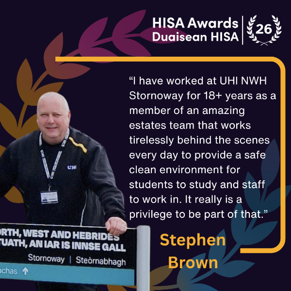 HISA Awards Stephen Quote HISA Awards Stephen Quote
