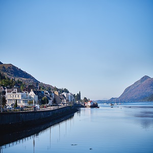 A town beside sea