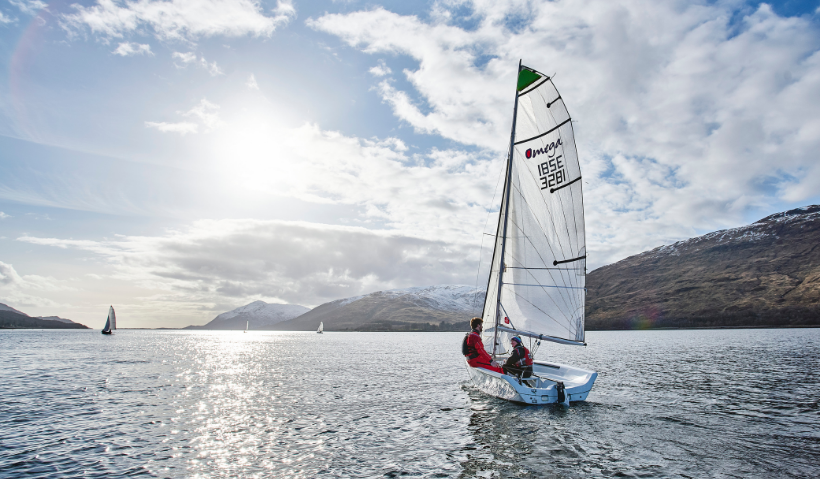 Sailing boat in the sea