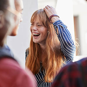 Student laughing Student laughing